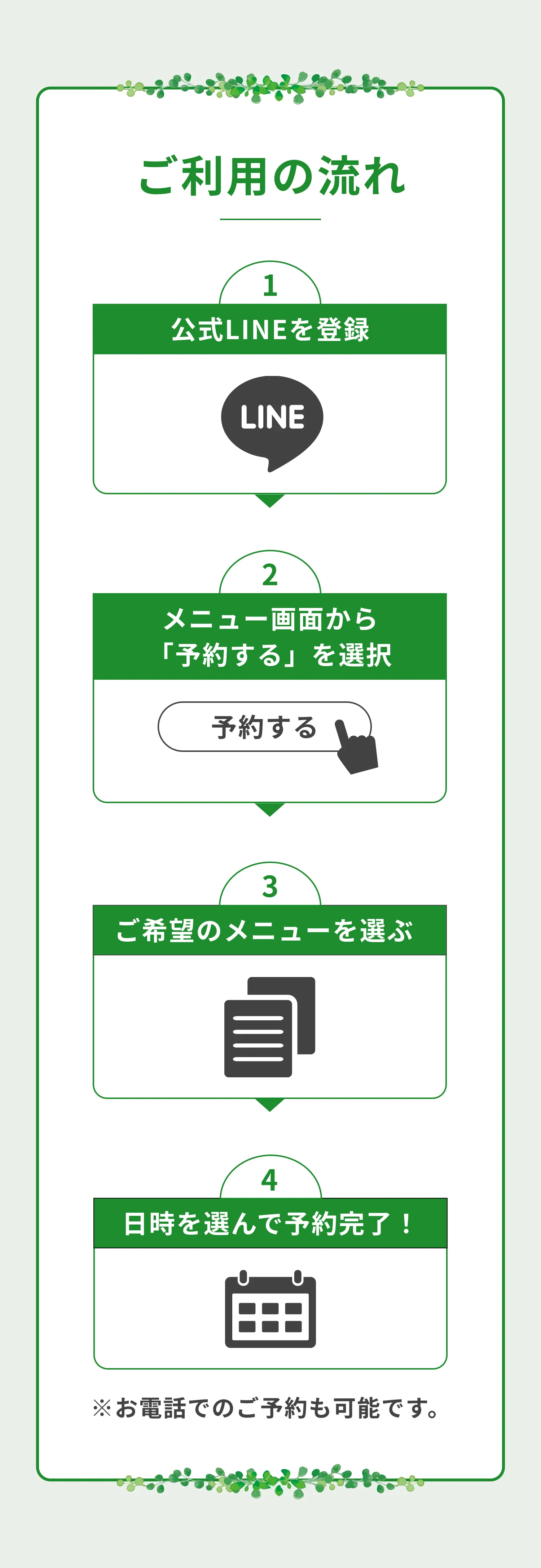 ご利用の流れ